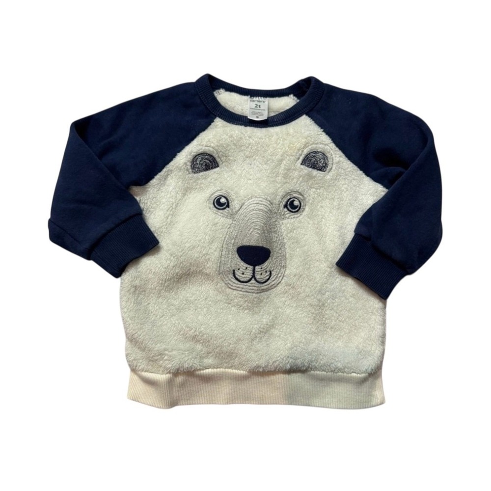 Carter's Navy and Cream‎ Polar Bear Sweater